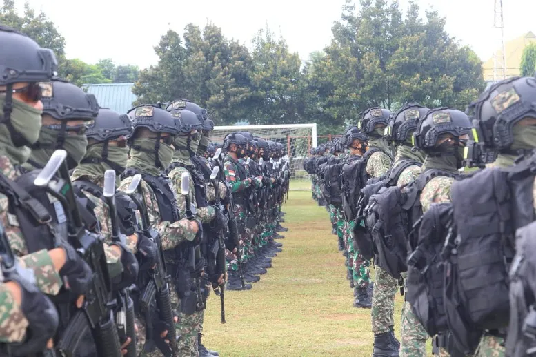 Yonif Rider 503 Latihan Bersama Angkatan Darat Malaysia