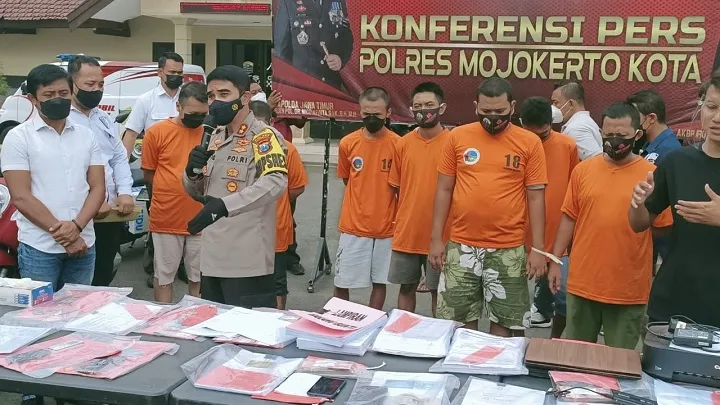 Polresta Mojokerto Bongkar Sindikat Kredit Motor Palsu, Kerugian Capai 1,2 Miliar