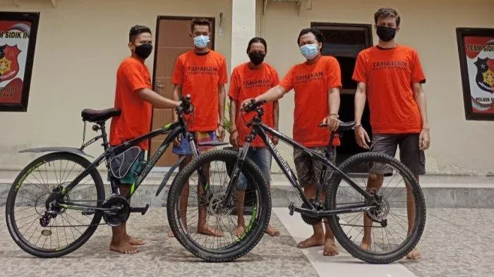 5 Pencuri Sepeda Angin Ditangkap saat Hendak Menjual Hasil Curian