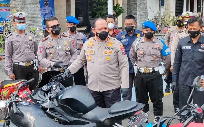Ratusan Kendaraan di Kediri Diamankan Jelang Nataru