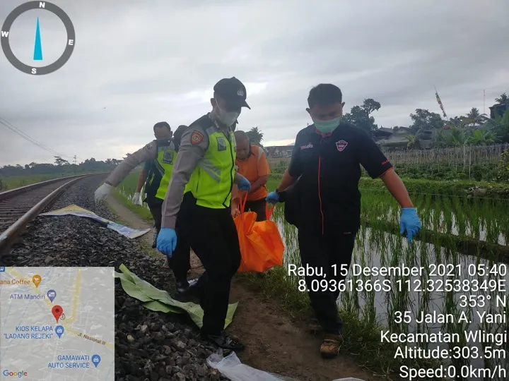 Nenek Tewas Tersambar Kereta saat Menyusuri Rel KA
