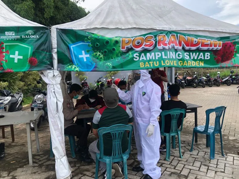 Libur Nataru, Polres Batu Lakukan Swab Antigen Acak di Lokasi Wisata