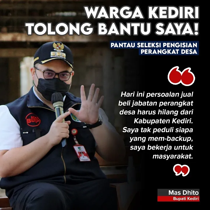 Mas Dhito: Warga Kediri Tolong Bantu Saya