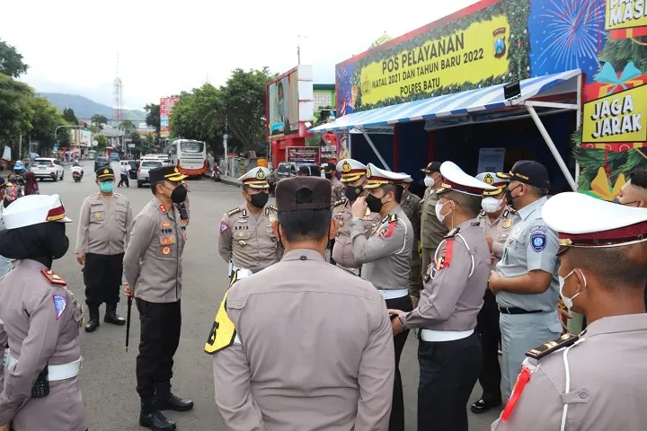 Kapolres Batu Dampingi Kunjungan Pamatwil Korlantas Polri di Kota Batu