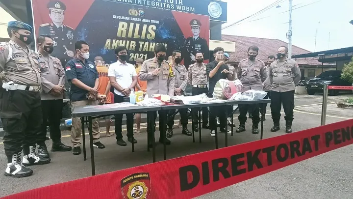 Anev Polresta Mojokerto 2021, Kasus Kriminalitas Meningkat, Kasus Narkoba Menurun