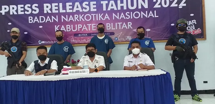 BNNK Blitar Bekuk 3 Kawanan Pengedar Sabu dalam Sepekan