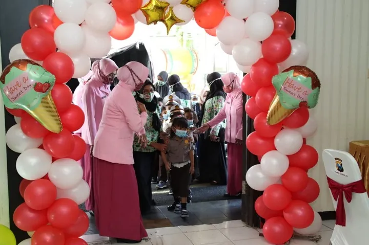 Pertama Kali, Polres Bangkalan Gelar Vaksinasi Merdeka Anak dan Targetkan 250 Dosis Dalam Sehari
