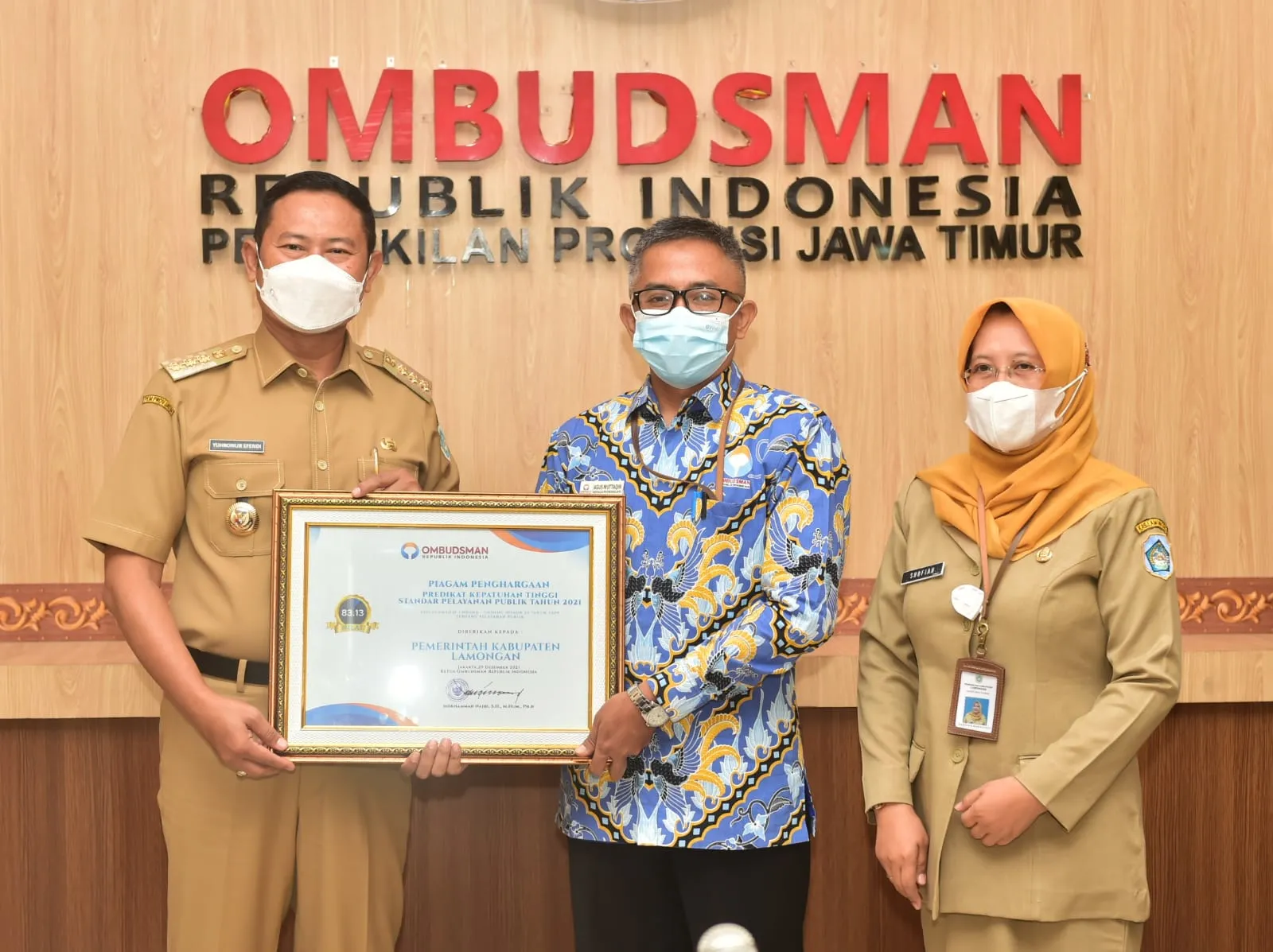 Ombudsman RI Sebut Pelayanan Publik Lamongan Berpredikat Tinggi