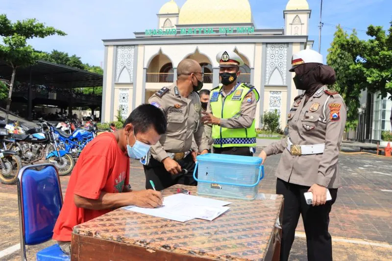 Diamankan saat Konvoi Malam Tahun Baru, Puluhan Kendaraan Dikembalikan