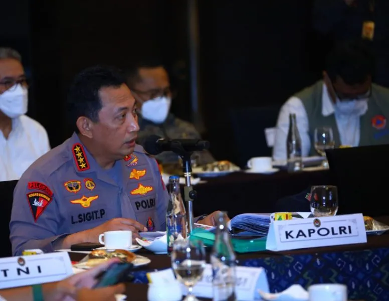 Sukseskan GPDRR, Kapolri Siapkan Skenario Pengamanan hingga Genjot Vaksin Booster di Bali