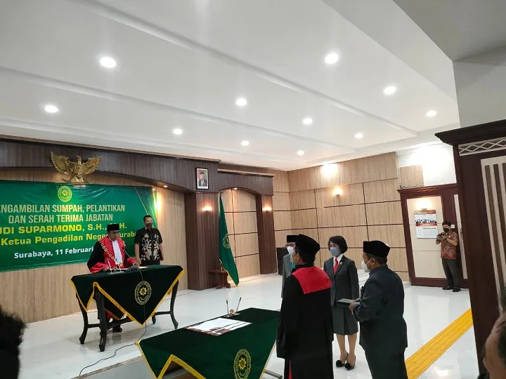 Rudi Suparmono Resmi Jabat Ketua Pengadilan Negeri Surabaya