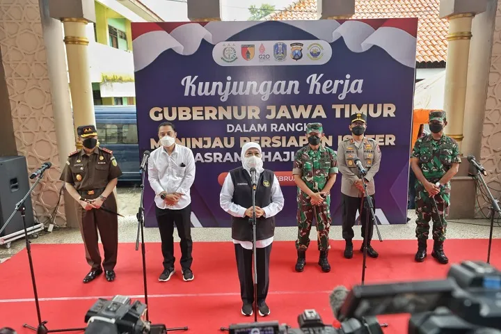 Forkopimda Jatim Cek Tempat Isoter untuk Masyarakat Surabaya Raya