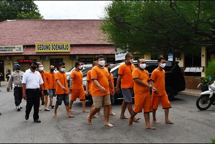 10 Tersangka Pengedar dan Pengguna Narkoba di Madiun Diamankan