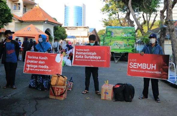 Kasus COVID-19 di Surabaya Alami Penurunan