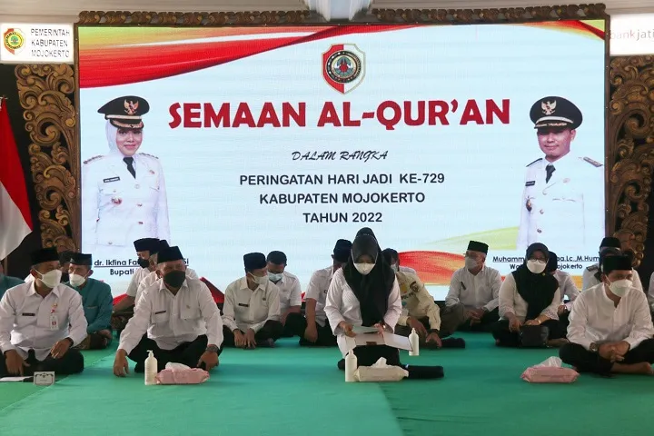 Sambut HUT Kabupaten Mojokerto ke 729, Pemkab Mojokerto Gelar Sema'an Al-Qur'an