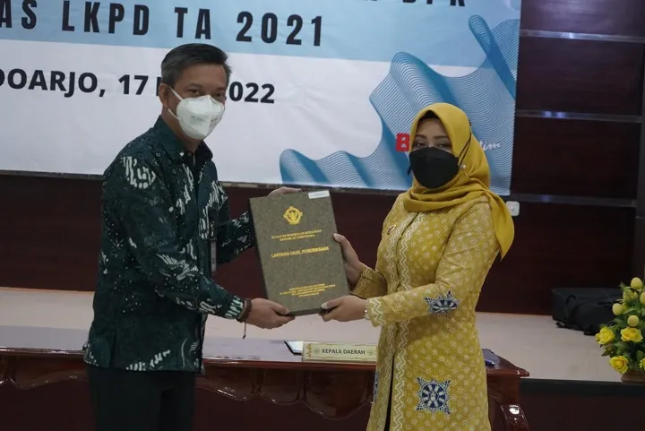 Pemkab Mojokerto Kembali Terima Opini WTP Atas LKPD TA 2021