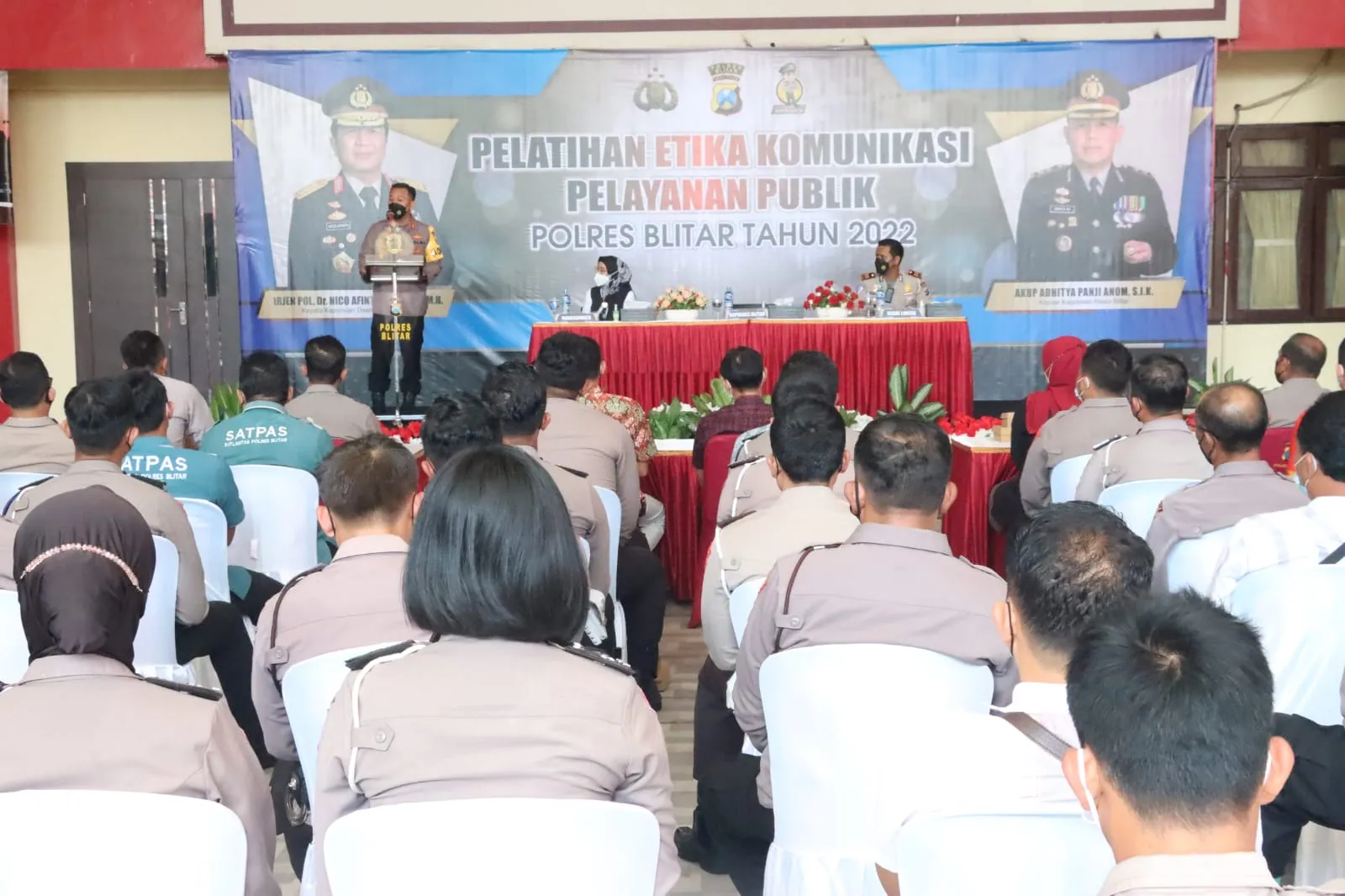 Wujudkan Membangun Zona Integritas Menuju Wilayah Bebas Korupsi, Polres Blitar Gelar Pelatihan Etika Pelayanan Publik