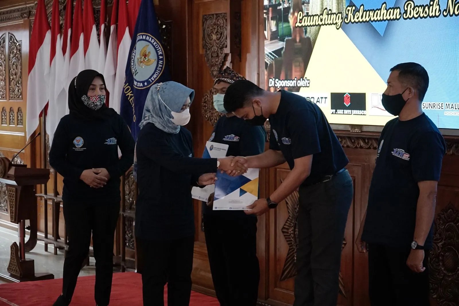 Prihatin Tingginya Peredaran Narkoba, Wali Kota dan BNNK Mojokerto Launching Kelurahan Bersinar