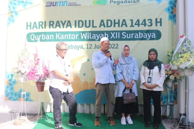 Rayakan Idul Adha, Pegadaian Bagikan Ratusan Daging Hewan Qurban