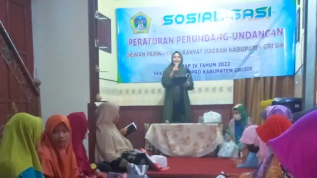 Komisi I DPRD Gresik Sosialisasi Perda Penyelenggaraan Ketentraman, Ketertiban Umum dan Linmas