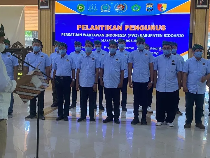 Pengurus PWI Sidoarjo Periode 2022-2025 Resmi Dilantik