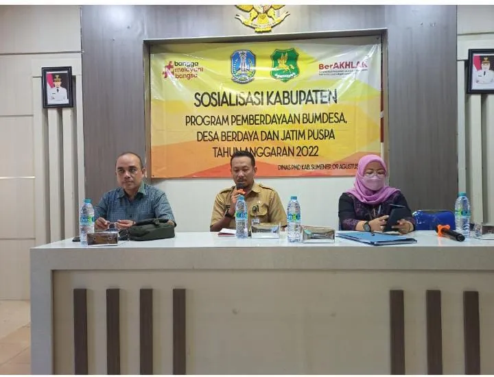 DPMD Sumenep Gelar Kegiatan Sosialisasi Pemberdayaan BUMDesa Tahun 2022
