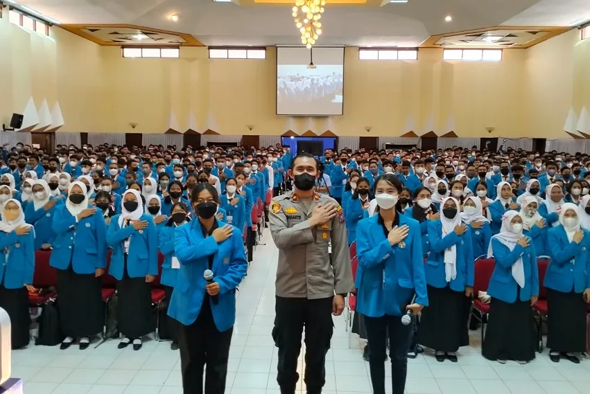 PKKMB ITN Malang, Polresta Malang Kota Ajak Mahasiswa Hindari Korupsi dan Radikalisme