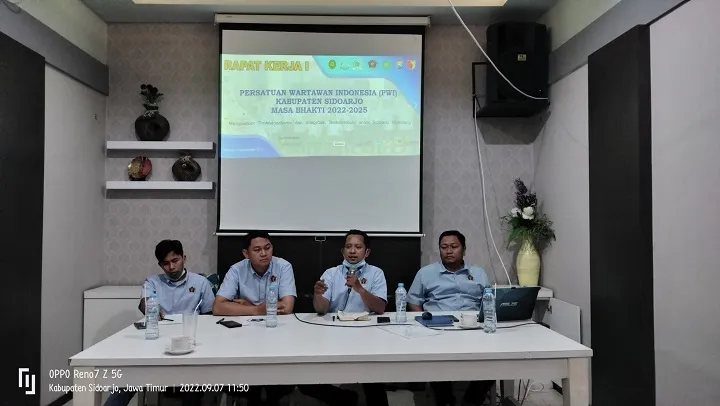 Raker PWI Sidoarjo Bikin Program Kerja Tingkatkan SDM hingga Kepedulian Sosial