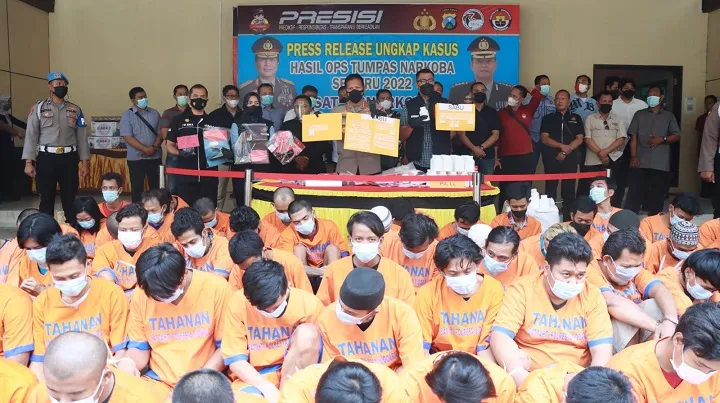 Polresta Sidoarjo Ungkap 61 Kasus Narkotika