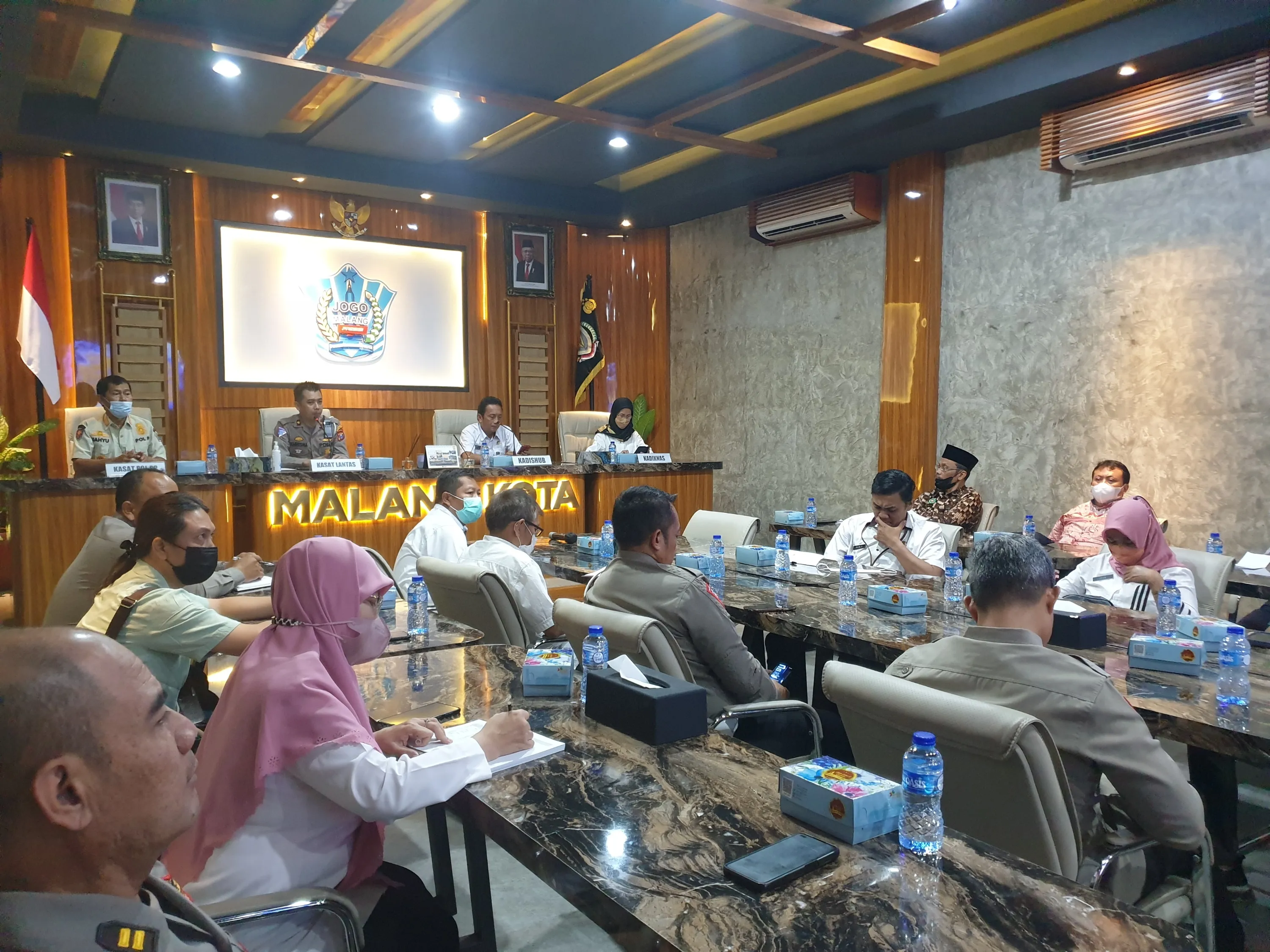 Urai Kemacetan, Polresta Malang Kota Gelar Rakor Lintas Sektoral Bersama Pemkot Malang