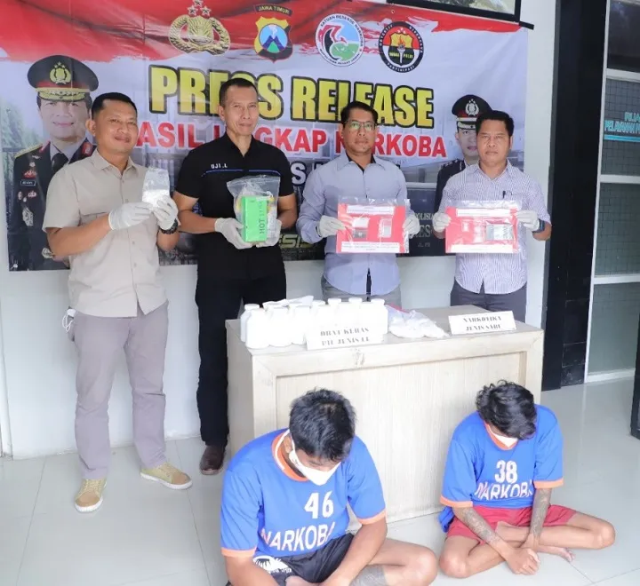 Polres Kediri Berhasil Amankan Pengedar Narkotika Antar Pulau