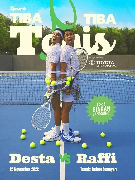 Vindes Sport Kembali Digelar 12 November 2022, Desta Tanding Tenis Lawan Raffi Ahmad