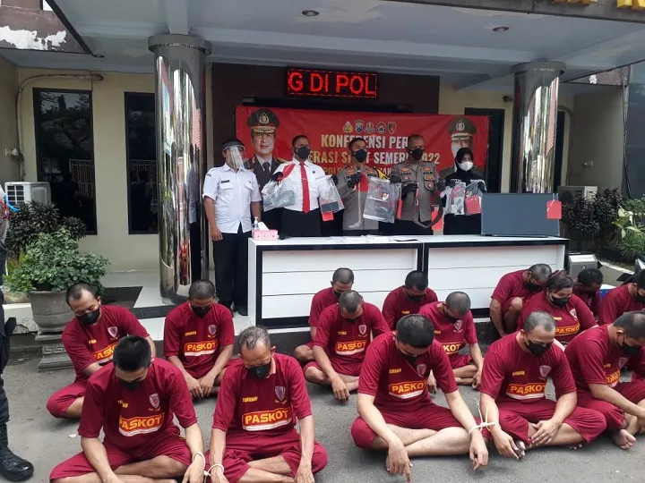 Polres Kota Pasuruan Operasi Semeru, Amankan 16 Penjahat