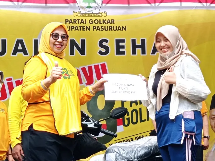 HUT Golkar ke-58, Adakan Jalan Sehat