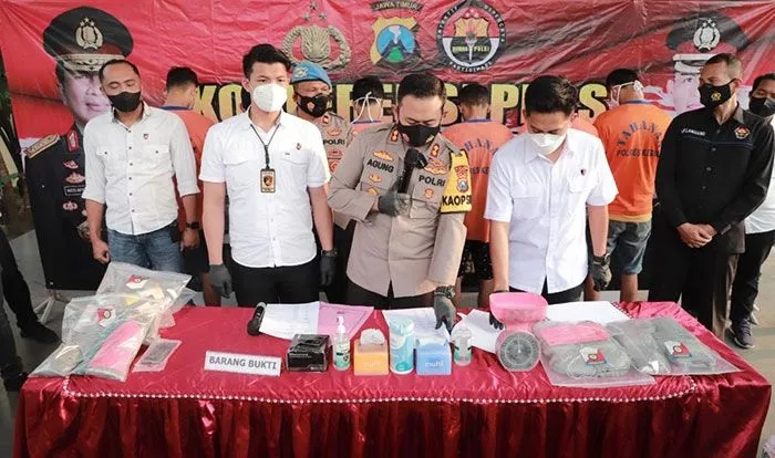 Polres Kediri Ungkap 16 Kasus dan Amankan 16 Tersangka