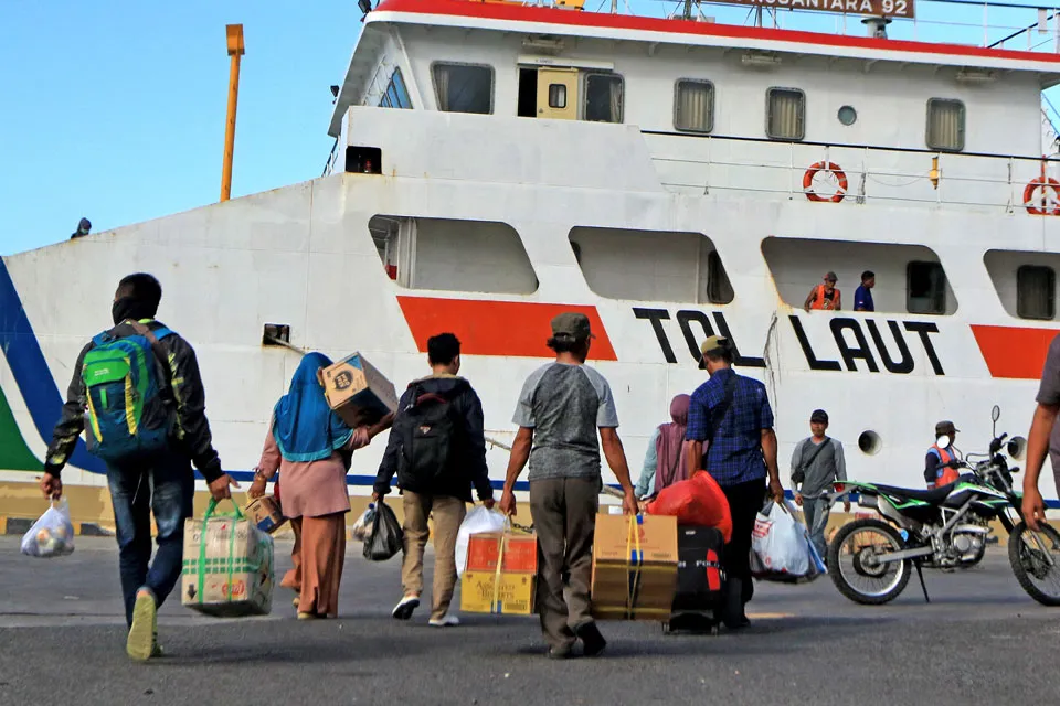 Jumlah Penumpang Transportasi Laut di Jatim Naik
