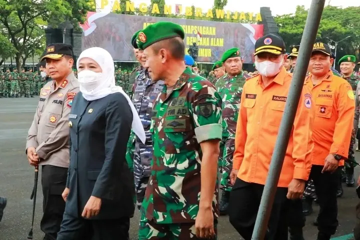 Gubernur Khofifah Siap Siaga Atasi Bencana Alam di Jatim
