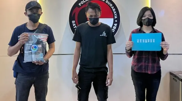 Edarkan Sabu, Buruh Pabrik Dibekuk Satresnarkoba Polrestabes Surabaya