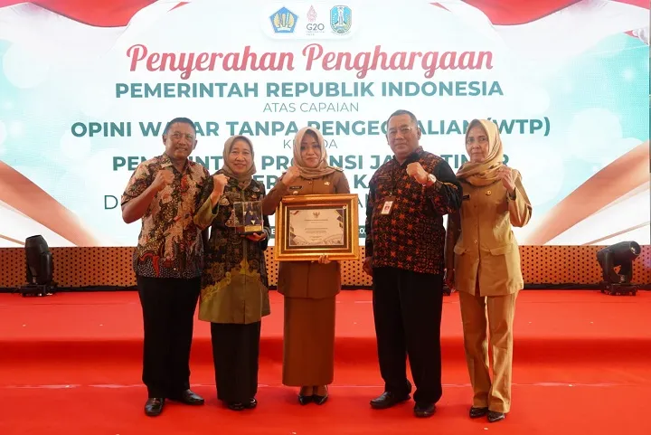 Raih Opini WTP 8 Kali Berturut-turut, Pemkab Mojokerto Terima Penghargaan dari Kemenkeu RI