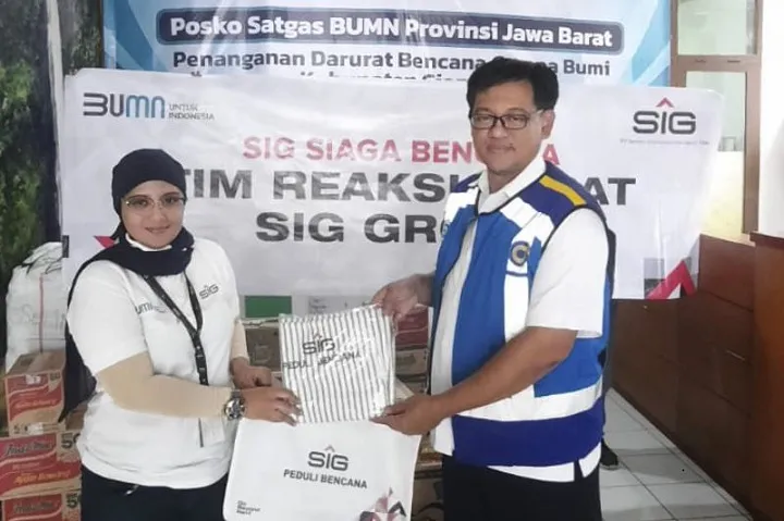Tim Reaksi Cepat SIG Salurkan Bantuan untuk Korban Gempa Bumi Cianjur