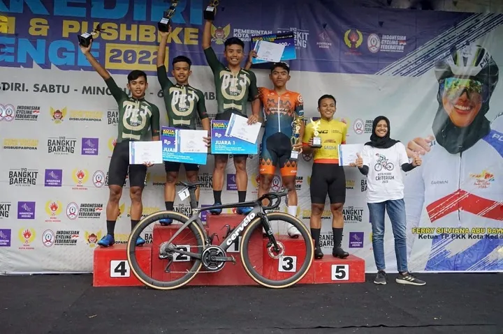 Kota Kediri Criterium Challenge 2022 Diikuti Pembalap dari Jakarta hingga Kalimantan
