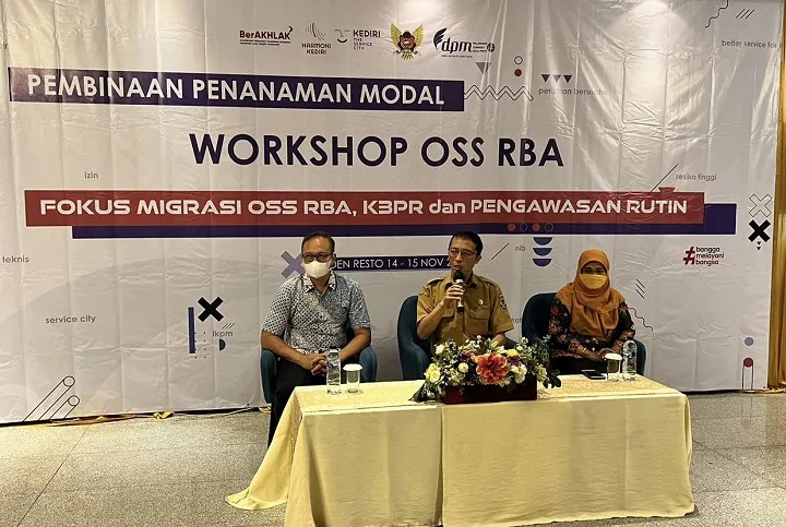 Ajak Pelaku Usaha Terapkan OSS RBA, DPMPTSP Kota Kediri Gelar Workshop