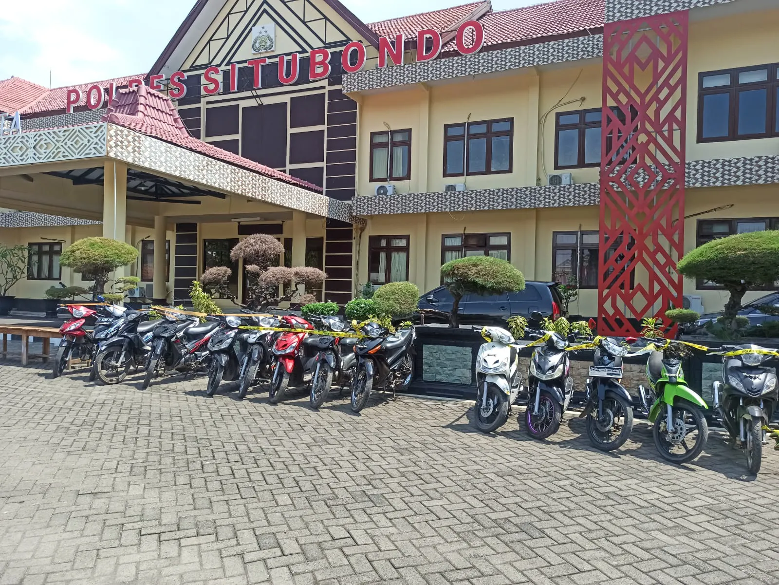 Ungkap Kasus Curanmor, Polres Situbondo Amankan 14 Sepeda Motor