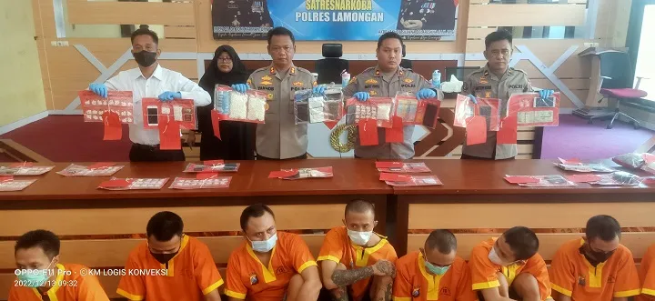 Tiga Bulan, Polres Lamongan Bekuk 28 Tersangka Peredaran Narkoba
