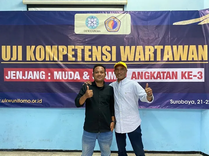Sah! Lembaga UKW Unitomo Nyatakan 16 Wartawan Lulus Kompetensi