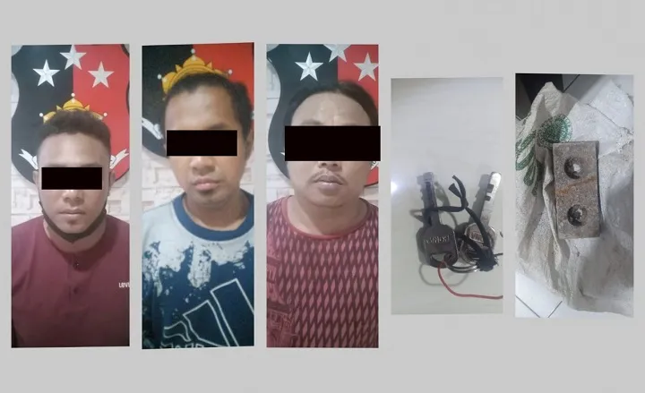 3 Karyawan Pembobol Gudang di Surabaya Diringkus