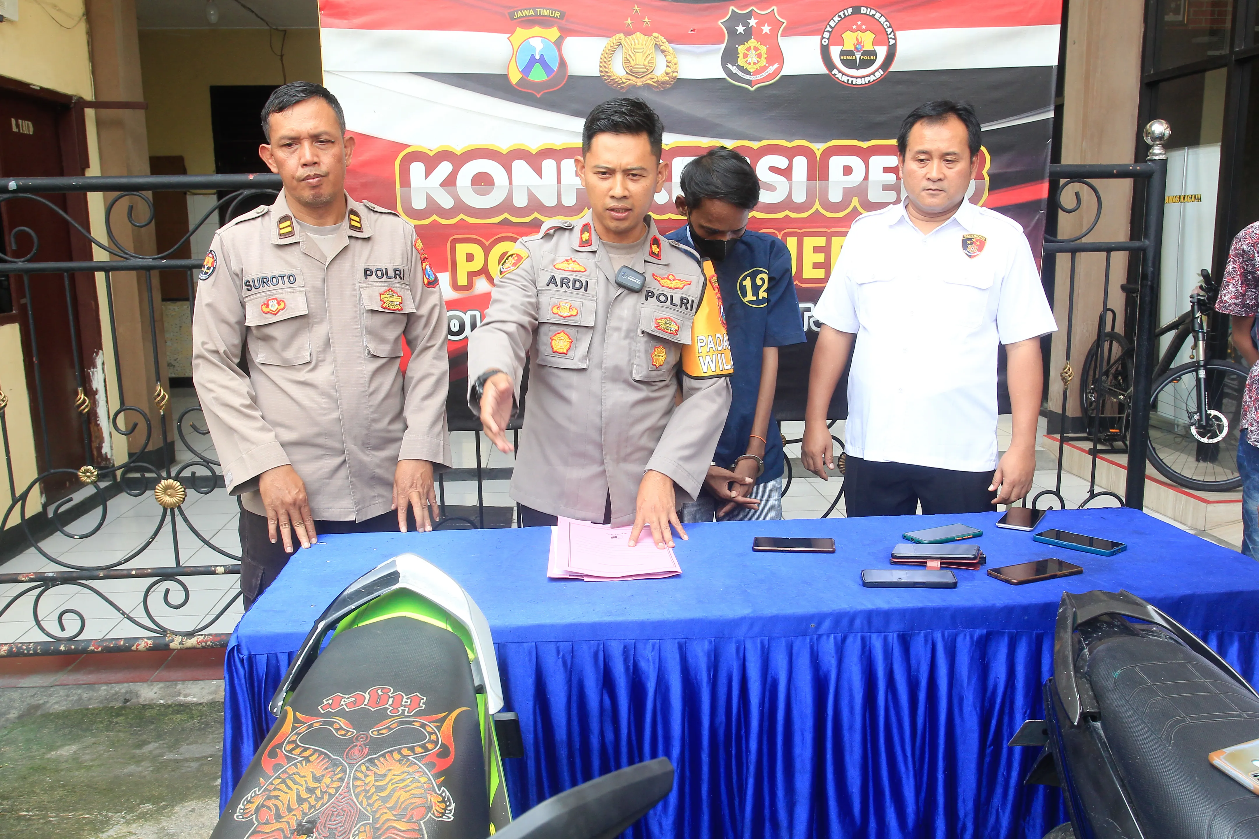 Gagal Curi Motor, Residivis Pencuri Motor Ditangkap Polisi