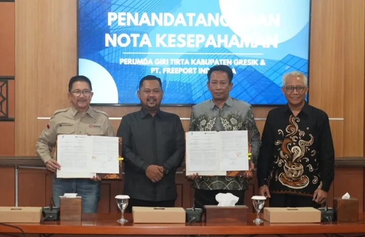 Perumda Giri Tirta Penuhi Pasokan Air Smelter Freeport Manyar