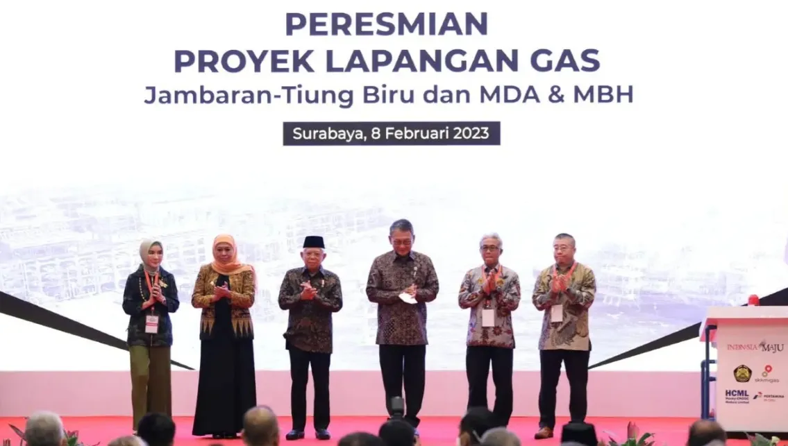 Resmikan Proyek Gas Jambaran-Tiung Biru, Wapres: Memacu Geliat Dunia Usaha