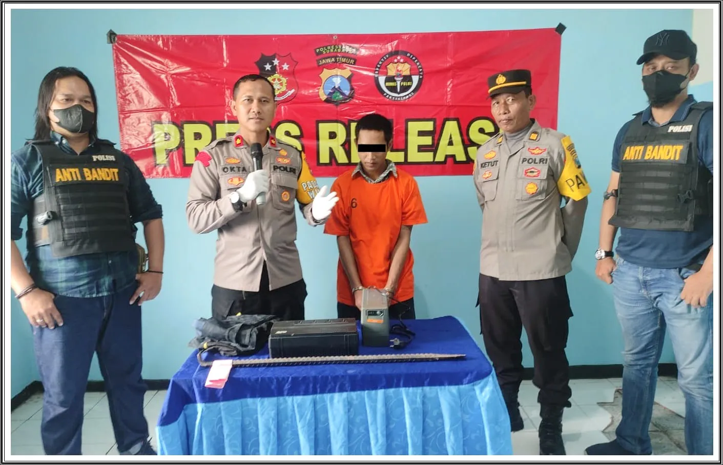 Bobol Alfamart, Kuli Asal Pacitan Dibekuk Polisi